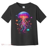 Jellyfish Ocean Animal Scuba Diving Rainbow Jelly Fish Toddler T-Shirt thumb 0