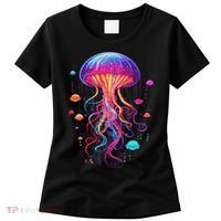 Jellyfish Ocean Animal Scuba Diving Rainbow Jelly Fish Women's T-Shirt thumb 0
