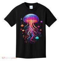 Jellyfish Ocean Animal Scuba Diving Rainbow Jelly Fish Kids T-Shirt thumb 0