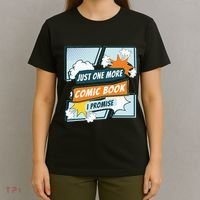 Just One Comic Book I Promise Funny Comic Books Convention T-Shirt thumb 4
