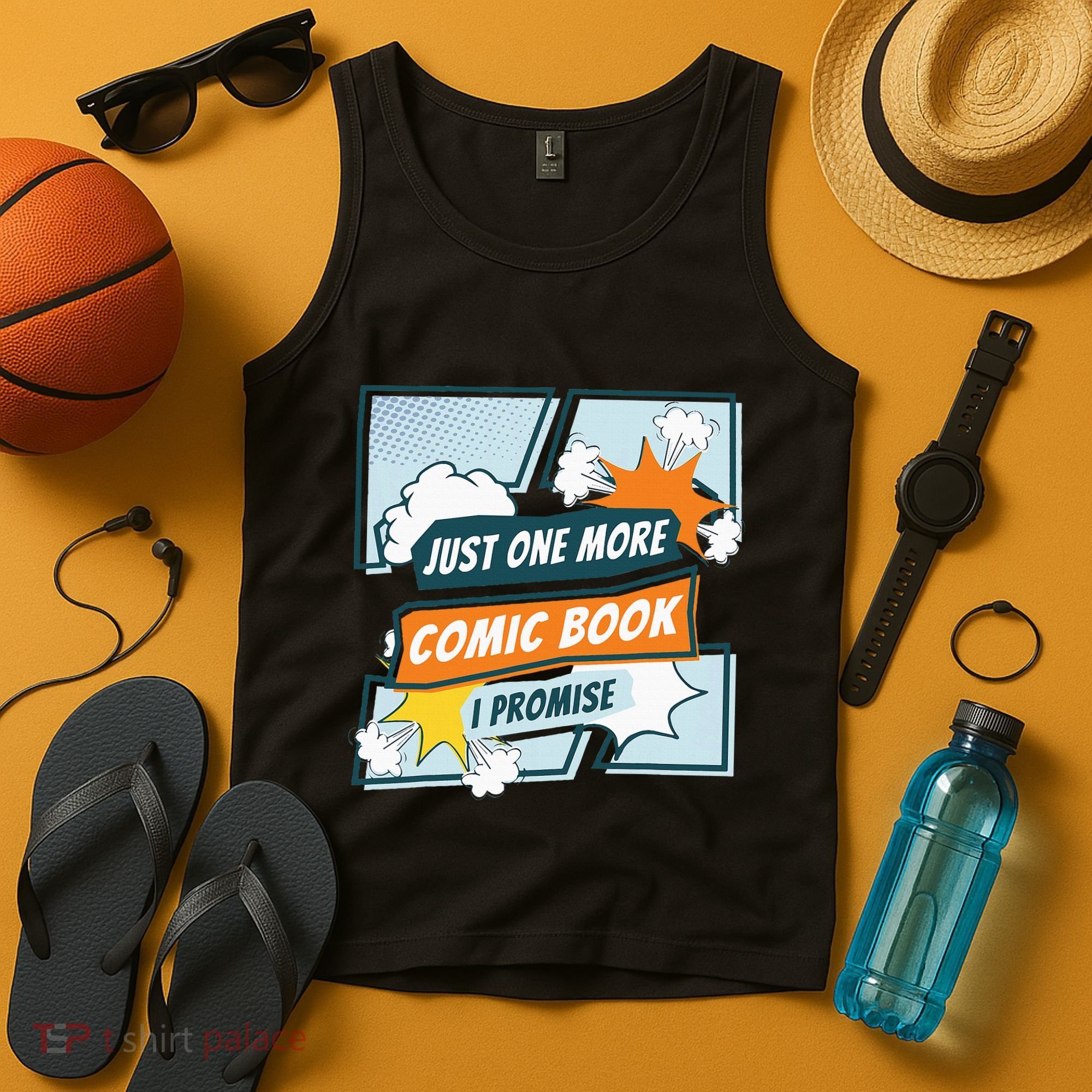 Just One Comic Book I Promise Funny Comic Books Convention Tank Top