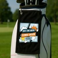 Just One Comic Book I Promise Funny Comic Books Convention Golf Towel thumb 2