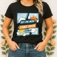 Just One Comic Book I Promise Funny Comic Books Convention Women's T-Shirt thumb 2