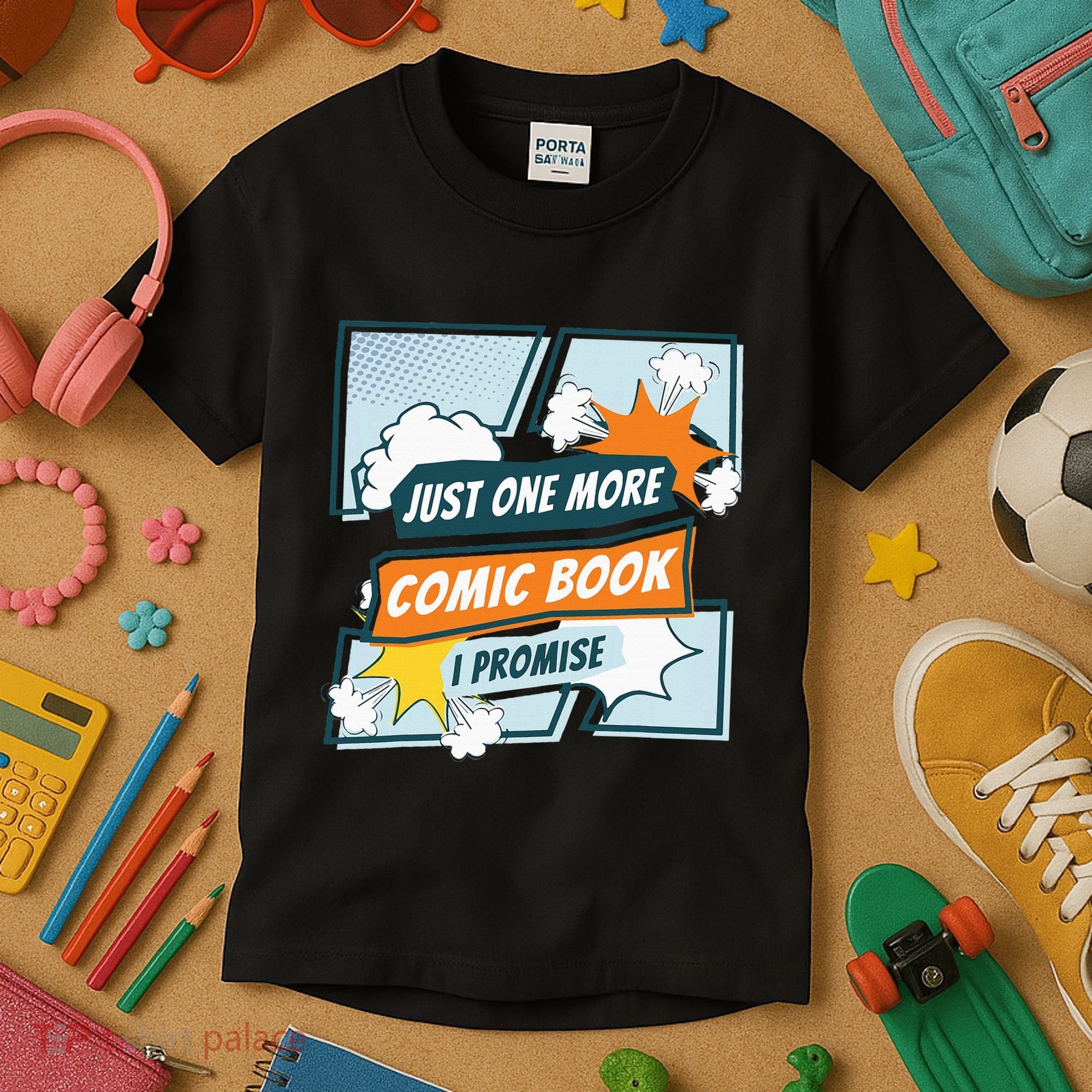 Just One Comic Book I Promise Funny Comic Books Convention Kids T-Shirt