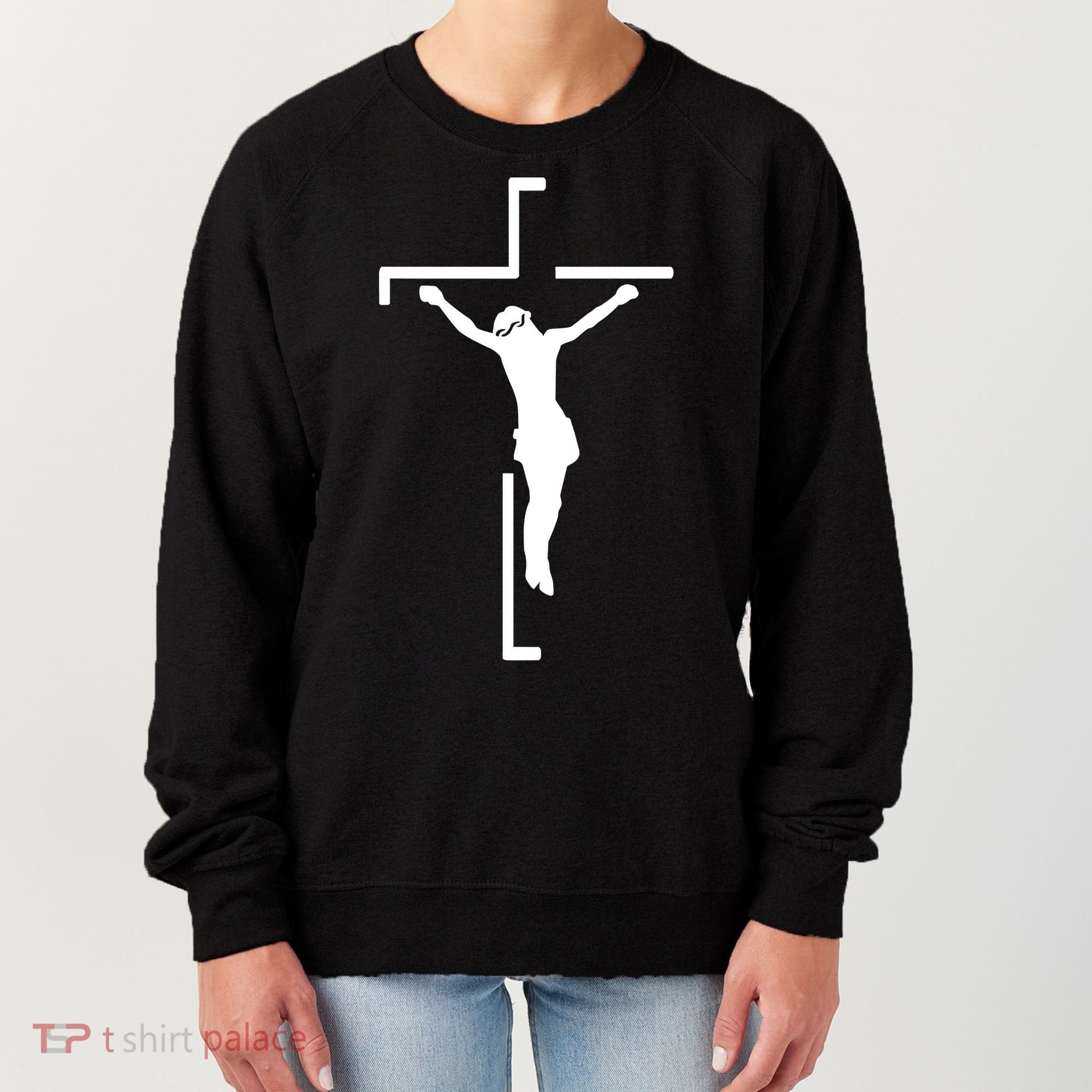 Jesus On Cross Women's Sweatshirt