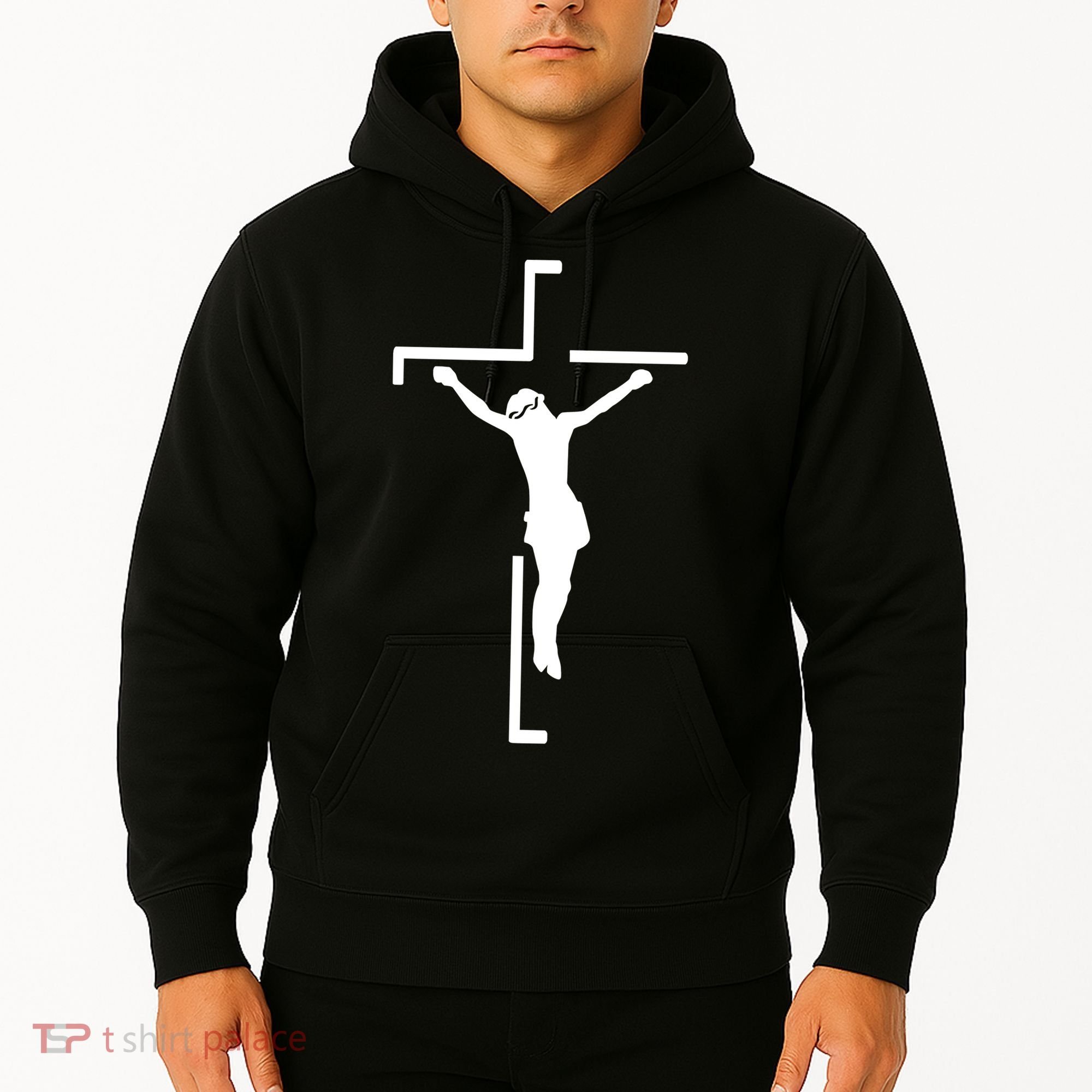 Jesus On Cross Hoodie