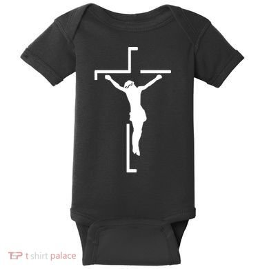 Jesus On Cross Baby Bodysuit