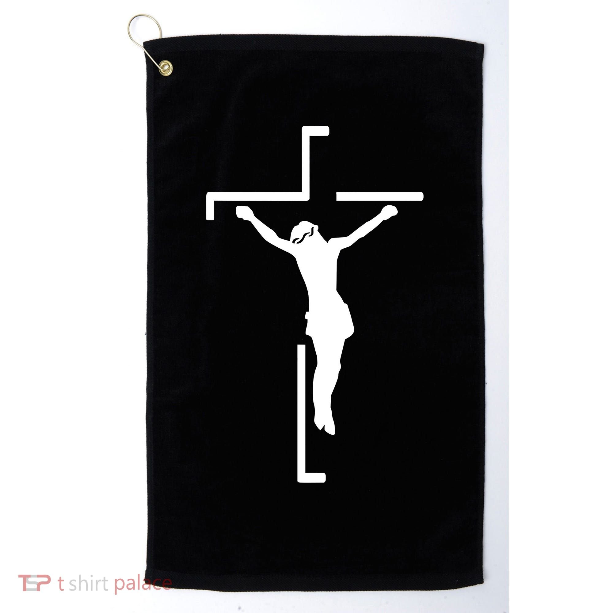 Jesus On Cross Golf Towel