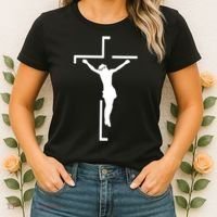 Jesus On Cross Women's T-Shirt thumb 2