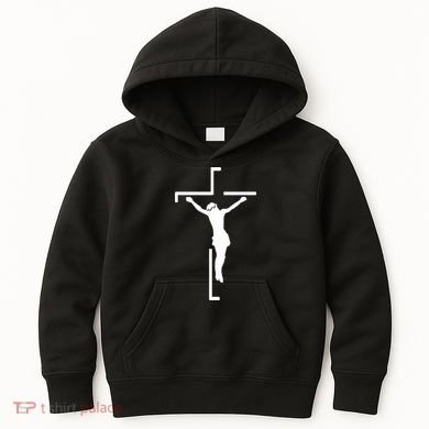 Jesus On Cross Kids Hoodie
