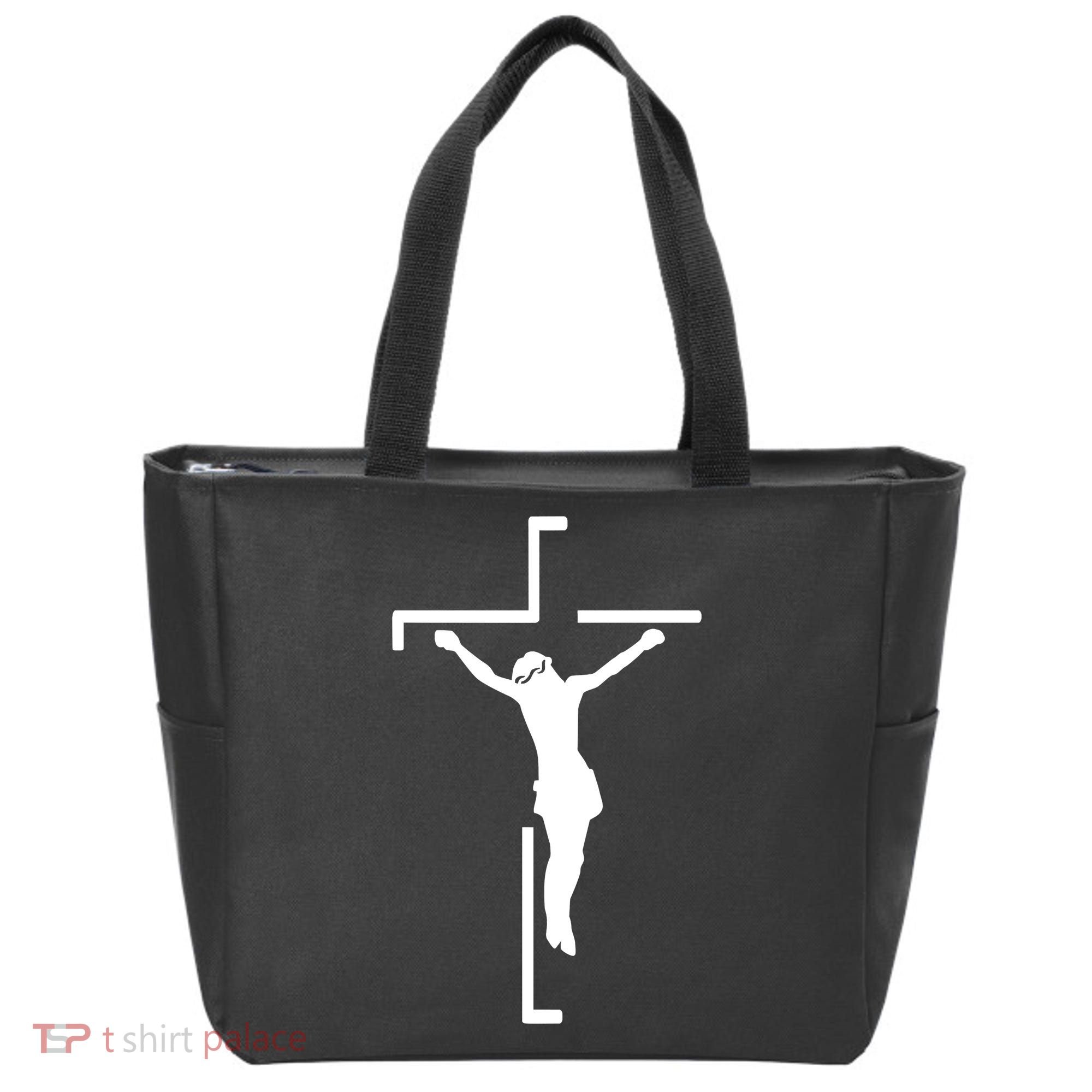 Jesus On Cross Tote Bag