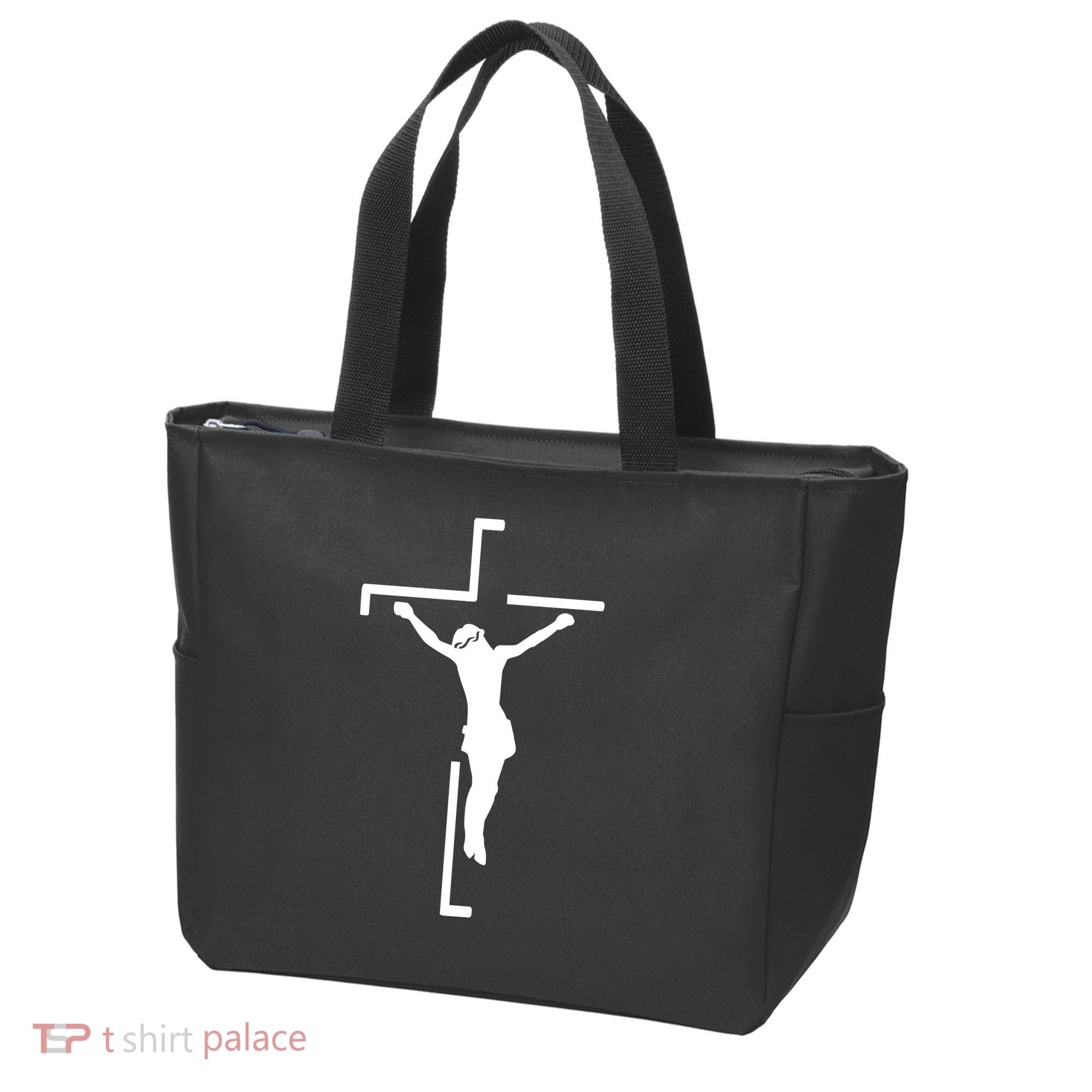 Jesus On Cross Tote Bag