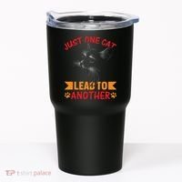 Just One Cat Lead To Another Cat Lover Cat Day Tumbler thumb 0