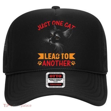Just One Cat Lead To Another Cat Lover Cat Day Hat