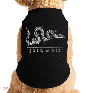 Join Or Die Snake Franklin Independence Gadsden 1776 Flag Doggie Tank