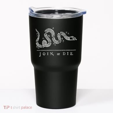 Join Or Die Snake Franklin Independence Gadsden 1776 Flag Tumbler