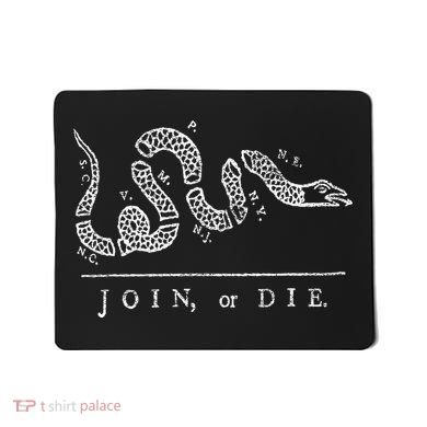 Join Or Die Snake Franklin Independence Gadsden 1776 Flag Mousepad
