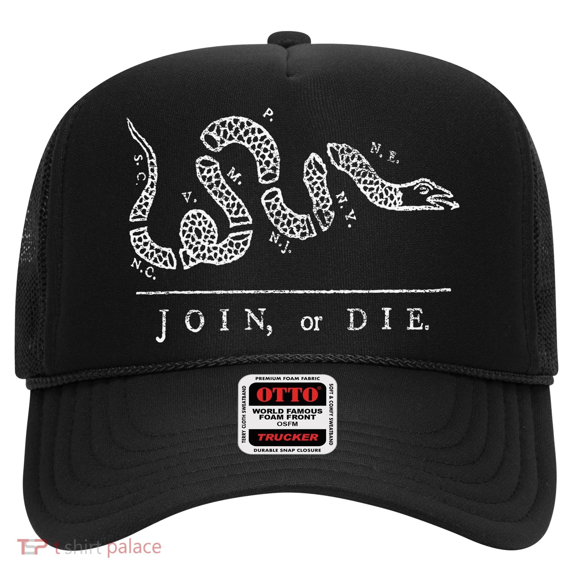 Join Or Die Snake Franklin Independence Gadsden 1776 Flag Hat