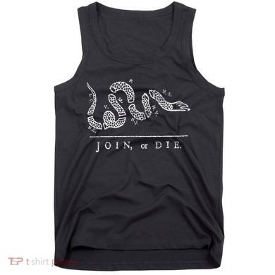 Join Or Die Snake Franklin Independence Gadsden 1776 Flag Tank Top