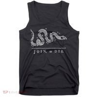 Join Or Die Snake Franklin Independence Gadsden 1776 Flag Tank Top thumb 0