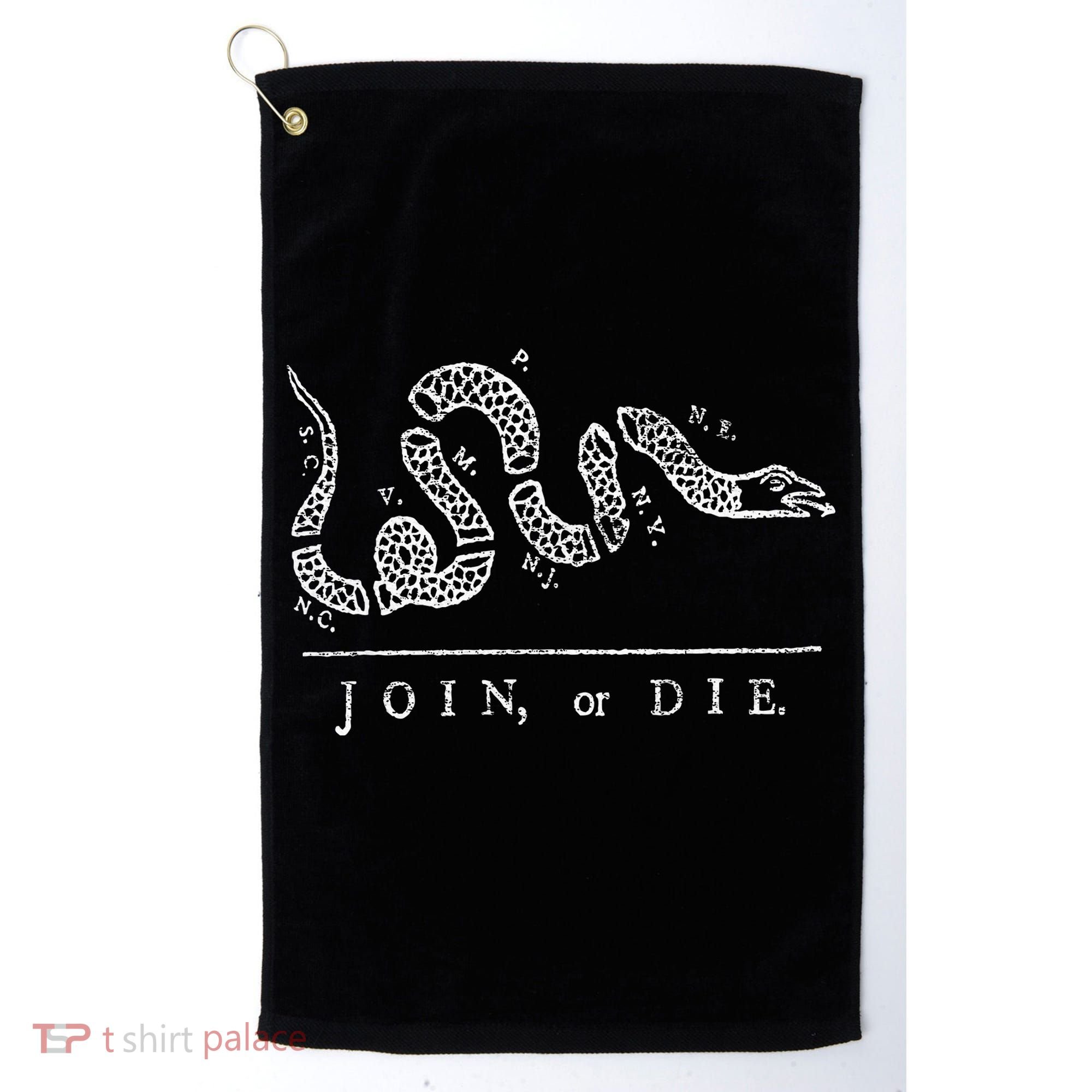 Join Or Die Snake Franklin Independence Gadsden 1776 Flag Golf Towel