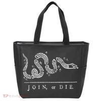 Join Or Die Snake Franklin Independence Gadsden 1776 Flag Tote Bag thumb 0