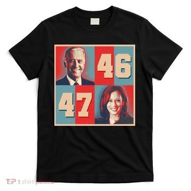 Joe Biden 46 Kamala Harris 47 Vintage Election T-Shirt