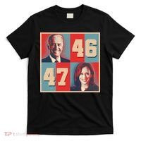 Joe Biden 46 Kamala Harris 47 Vintage Election T-Shirt thumb 0