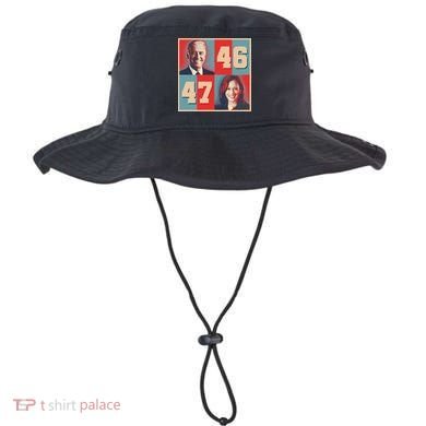 Joe Biden 46 Kamala Harris 47 Vintage Election Bucket Hat