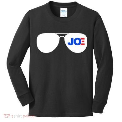 Joe Biden Aviators Kids Long Sleeve Shirt