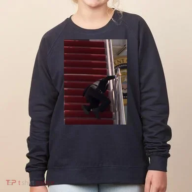 Joe Biden Big Fall Stumbling Women's Sweatshirt