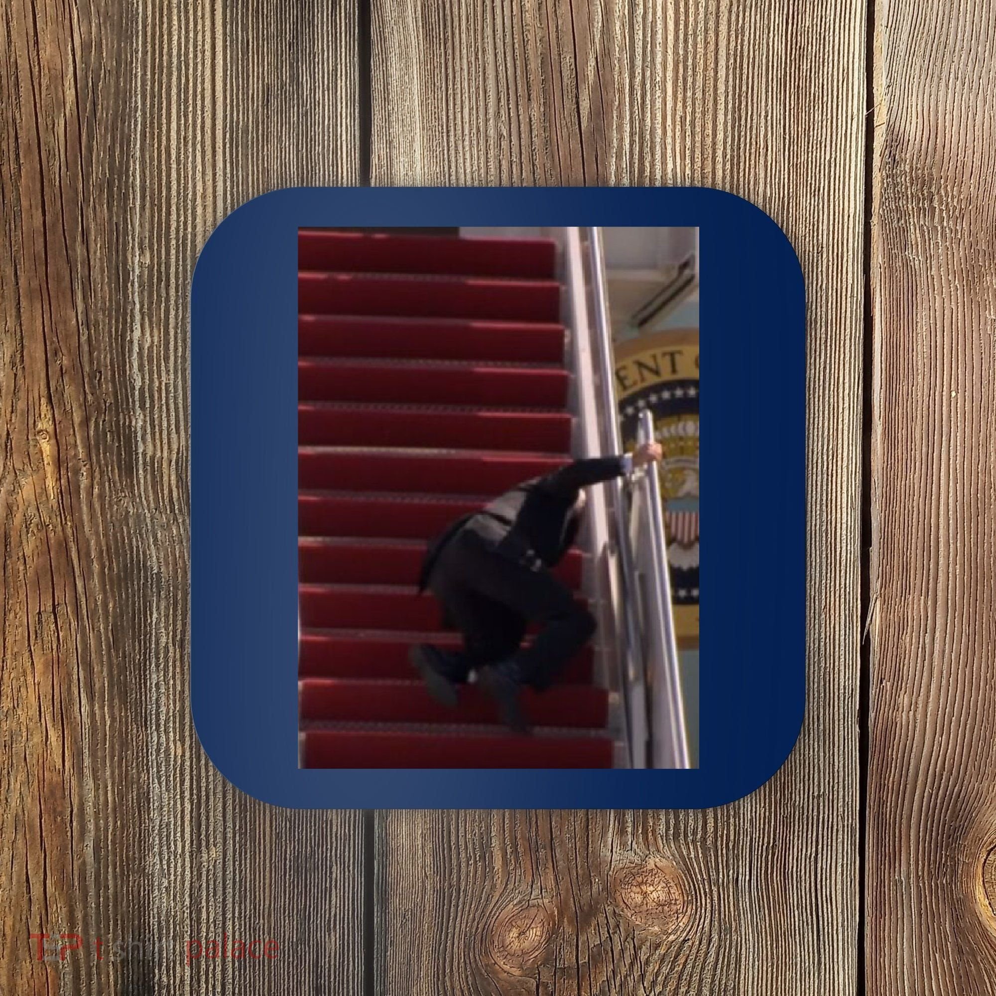 Joe Biden Big Fall Stumbling Coaster