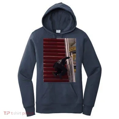 Joe Biden Big Fall Stumbling Women's Hoodie