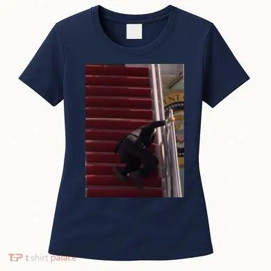 Joe Biden Big Fall Stumbling Women's T-Shirt