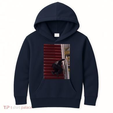 Joe Biden Big Fall Stumbling Kids Hoodie