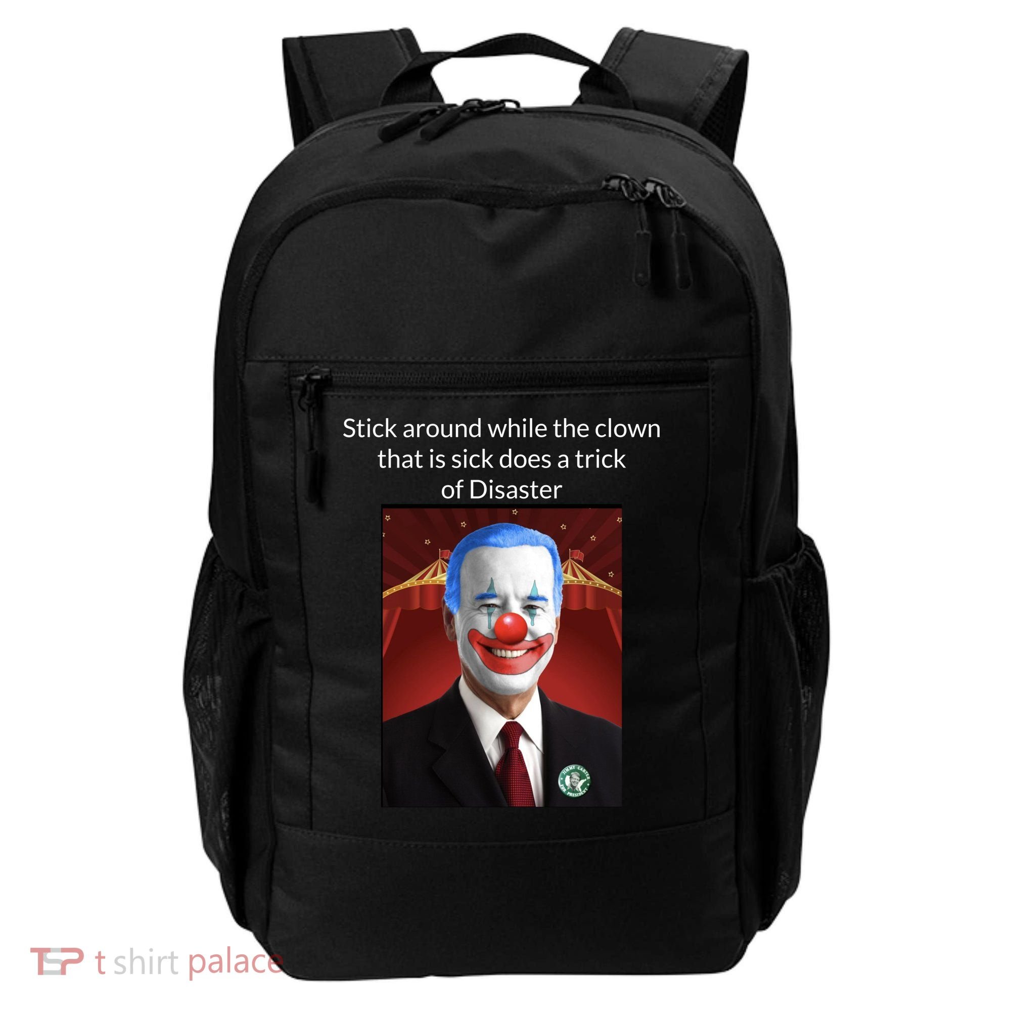 Joe Biden Clown Disaster Funny USA Backpack