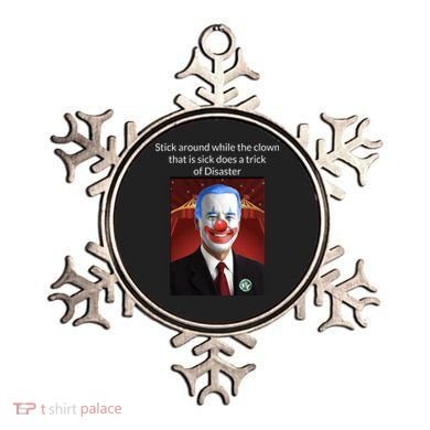 Joe Biden Clown Disaster Funny USA Ornament