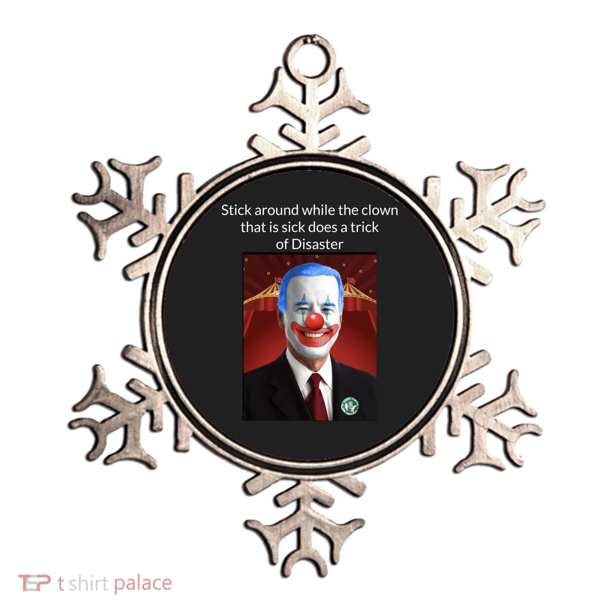 Joe Biden Clown Disaster Funny USA Ornament