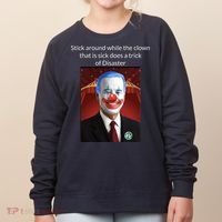 Joe Biden Clown Disaster Funny USA Women's Sweatshirt thumb 0