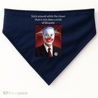 Joe Biden Clown Disaster Funny USA USA-Made Doggie Bandana thumb 0