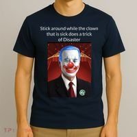 Joe Biden Clown Disaster Funny USA T-Shirt thumb 3