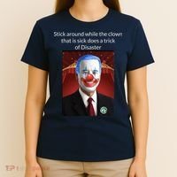 Joe Biden Clown Disaster Funny USA T-Shirt thumb 4