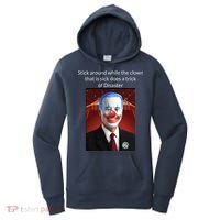 Joe Biden Clown Disaster Funny USA Women's Hoodie thumb 0