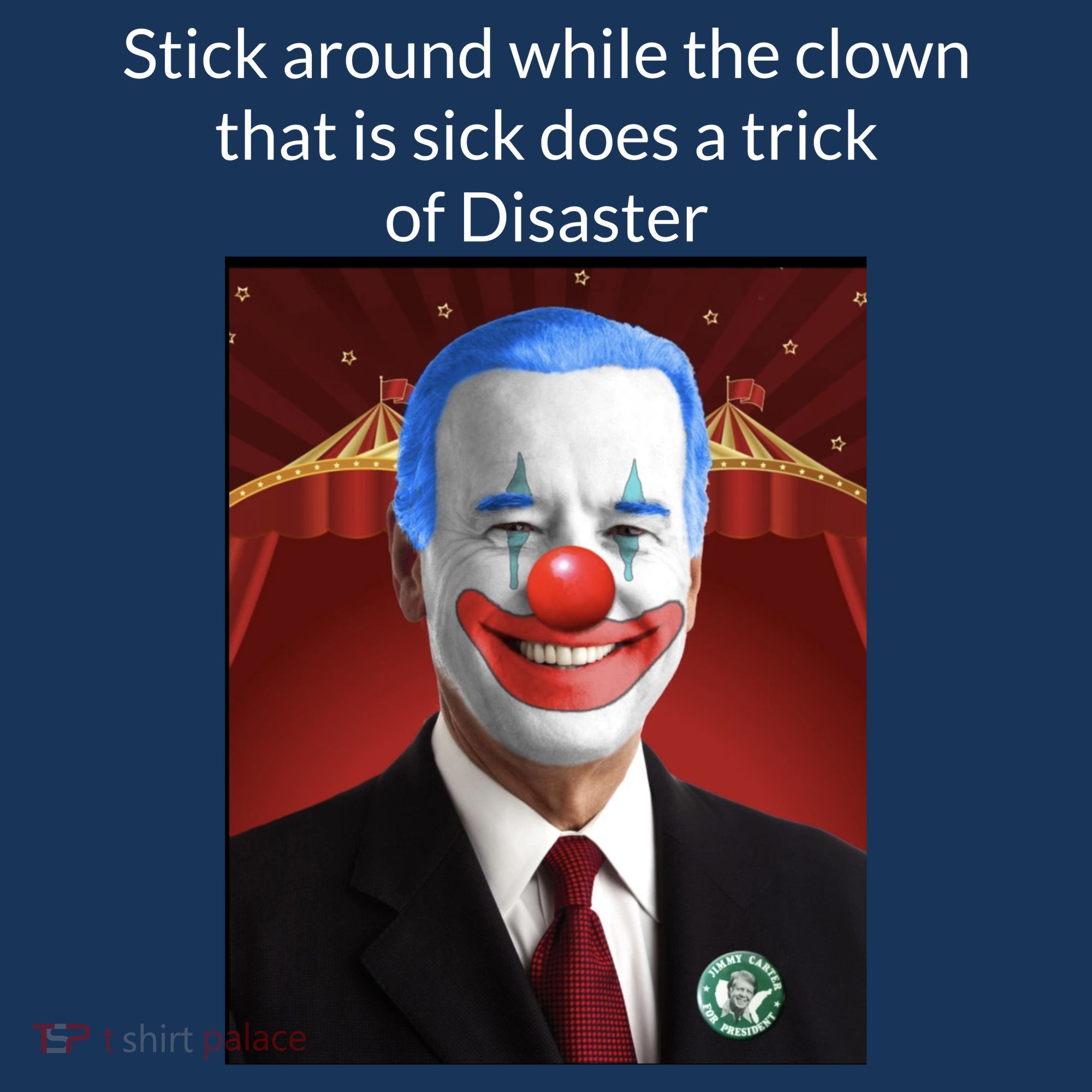 Joe Biden Clown Disaster Funny USA Women's Hoodie