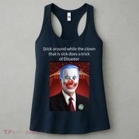 Joe Biden Clown Disaster Funny USA Women's Tank Top thumb 3