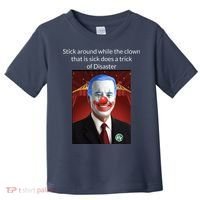 Joe Biden Clown Disaster Funny USA Toddler T-Shirt thumb 0