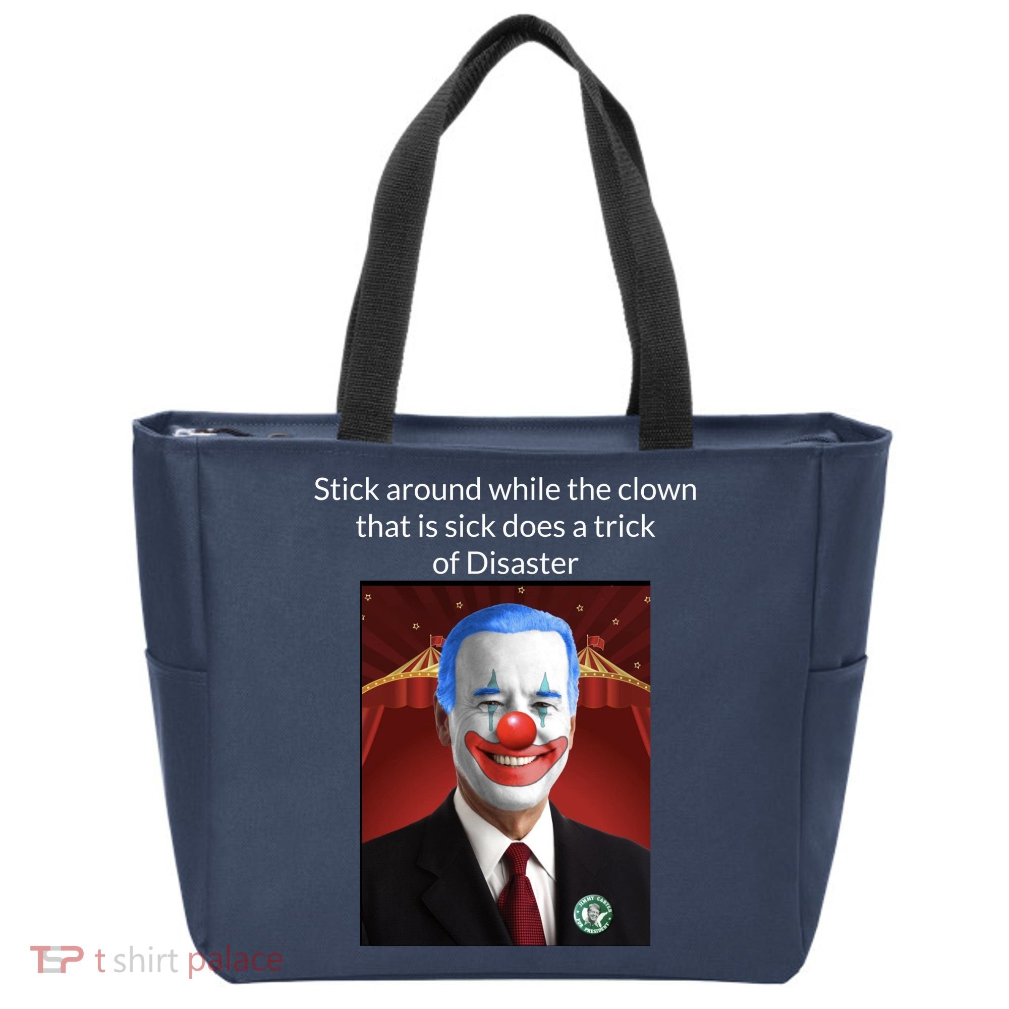Joe Biden Clown Disaster Funny USA Tote Bag