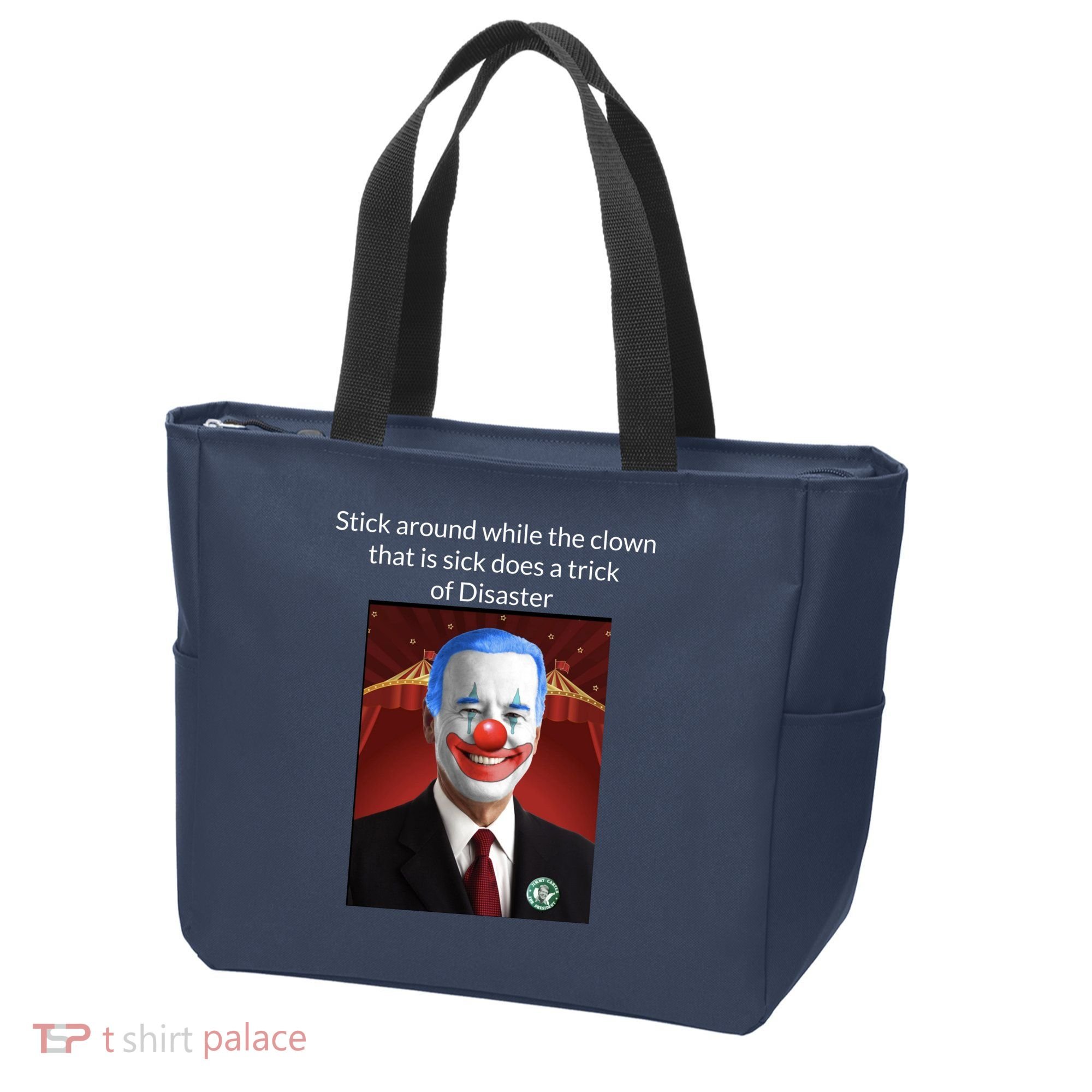 Joe Biden Clown Disaster Funny USA Tote Bag