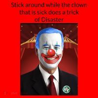 Joe Biden Clown Disaster Funny USA Santa Hat thumb 1