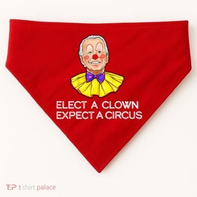 Joe Biden Elected A Clown Circus USA-Made Doggie Bandana